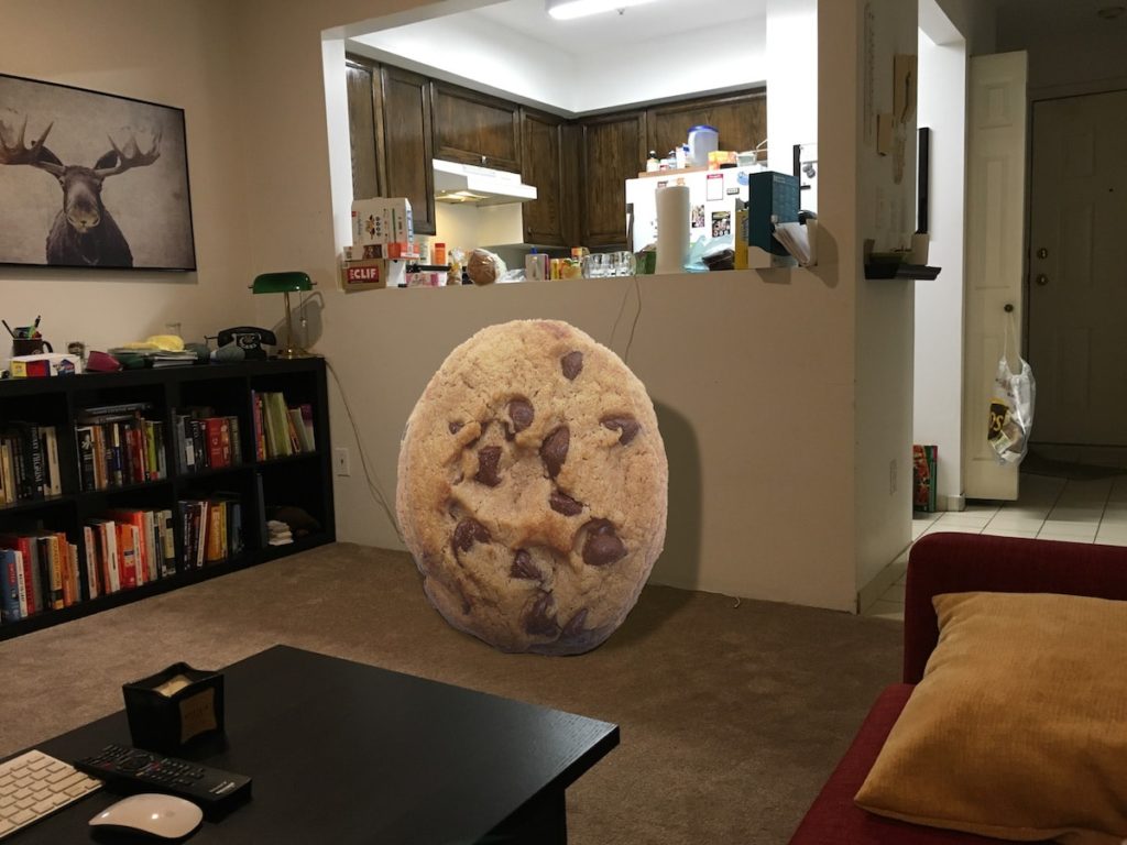 Giant Cookie in living room