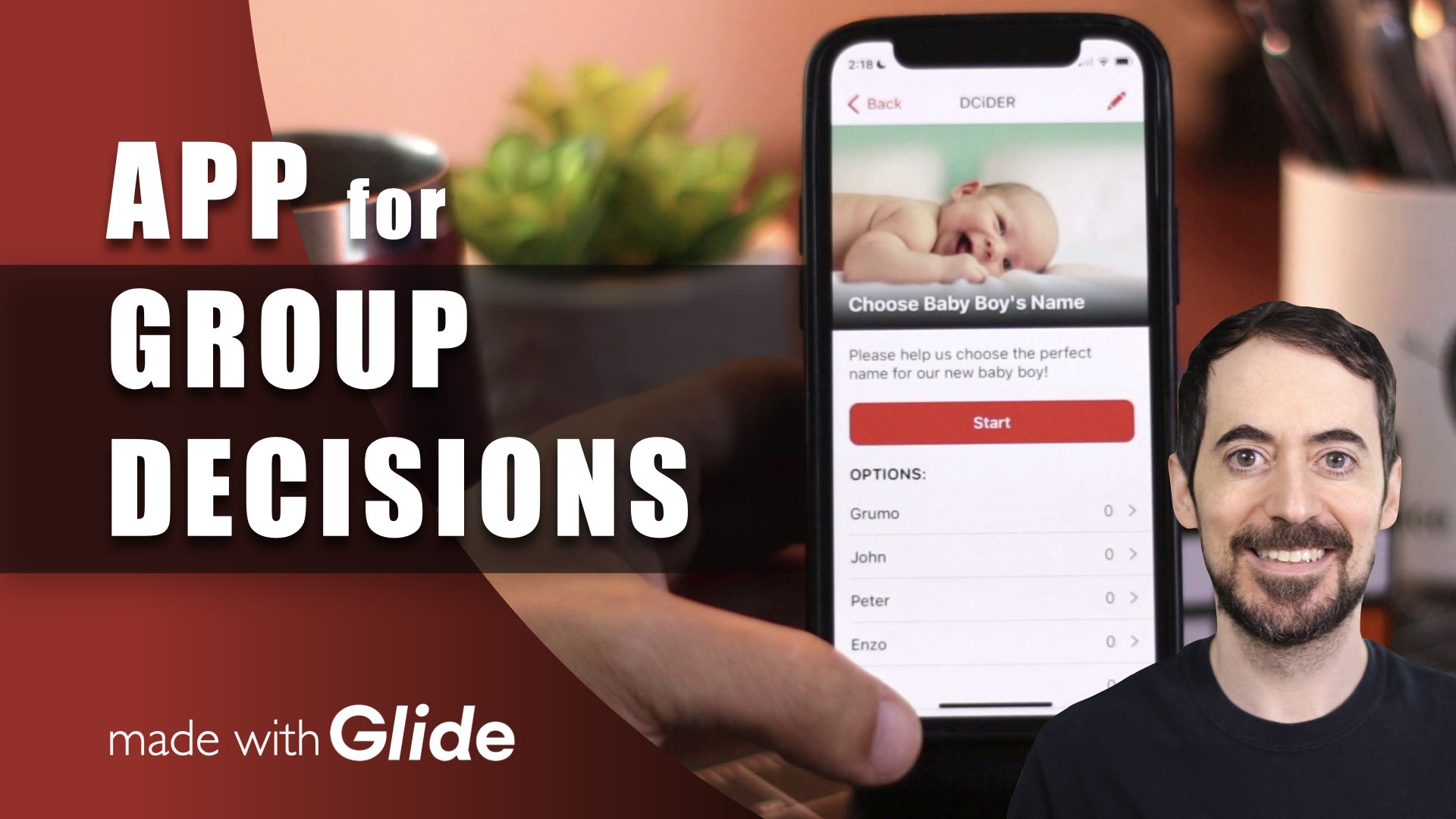 An App To Make Better Group Decisions made with Glide