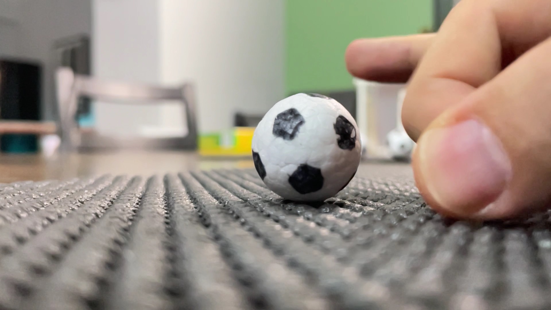 Launching a tabletop soccer game